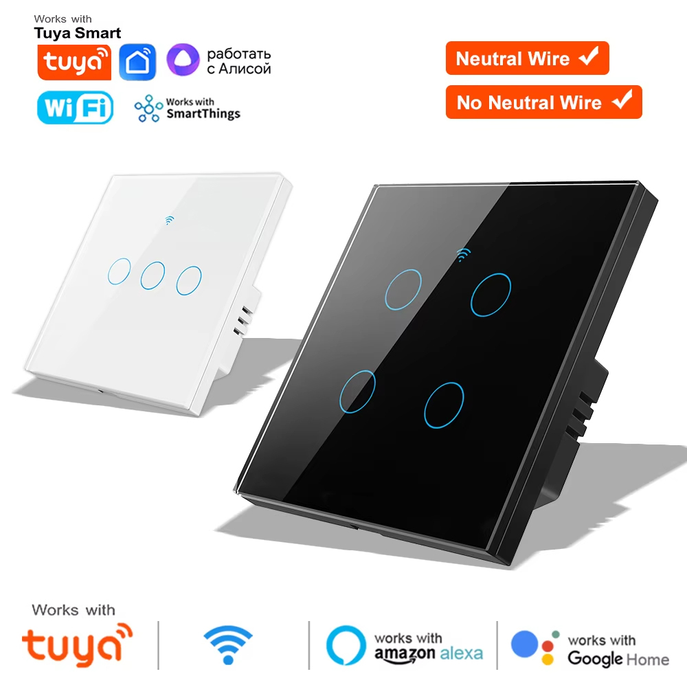 Smart Relay Tuya - WiFi RF 433mhz Touch Wall Light