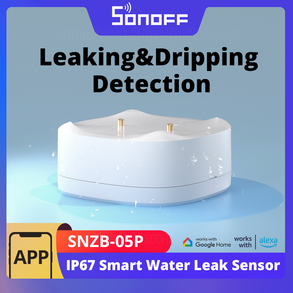 Sonoff Basic - SONOFF SNZB-05P Zigbee Smart Water Leak