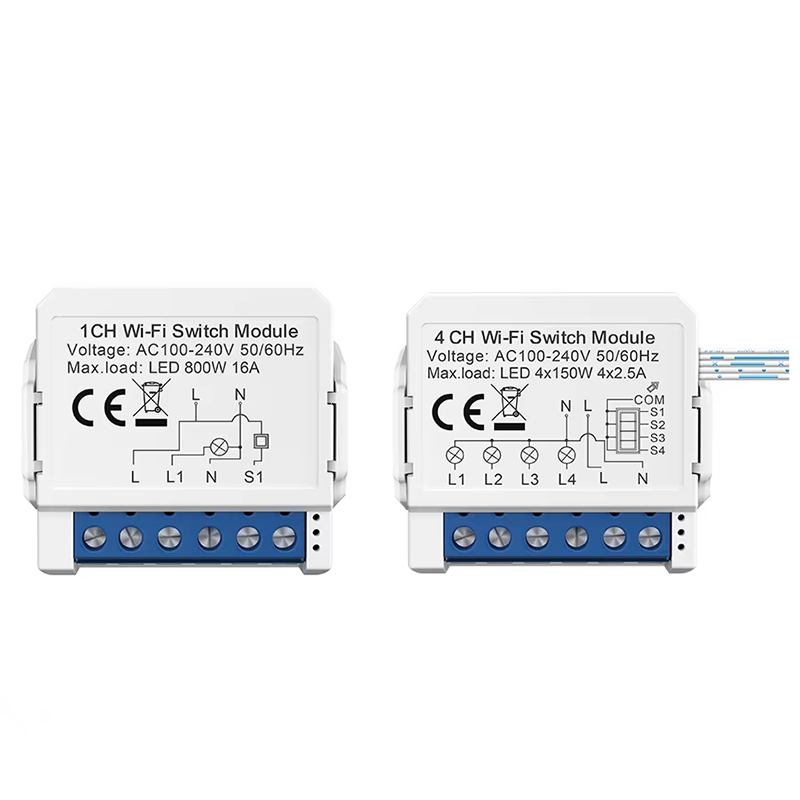 Tuya 4 Channel - WSM16 Tuya WiFi Smart Switch Module
