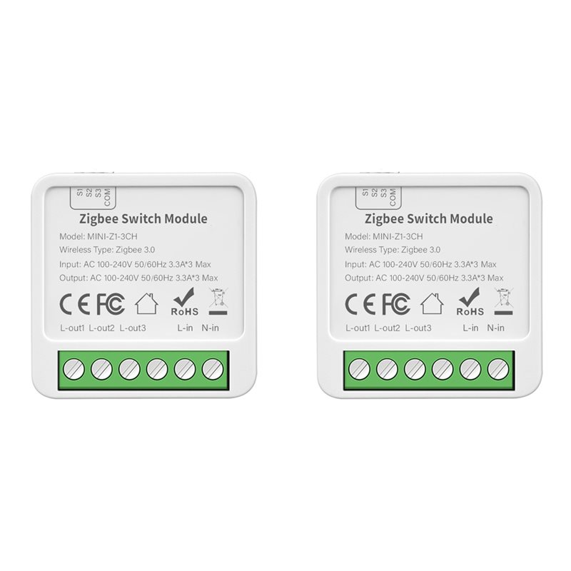 Smart Relay Tuya - ABGR-2X Tuya Zigbee 3 CH DIY
