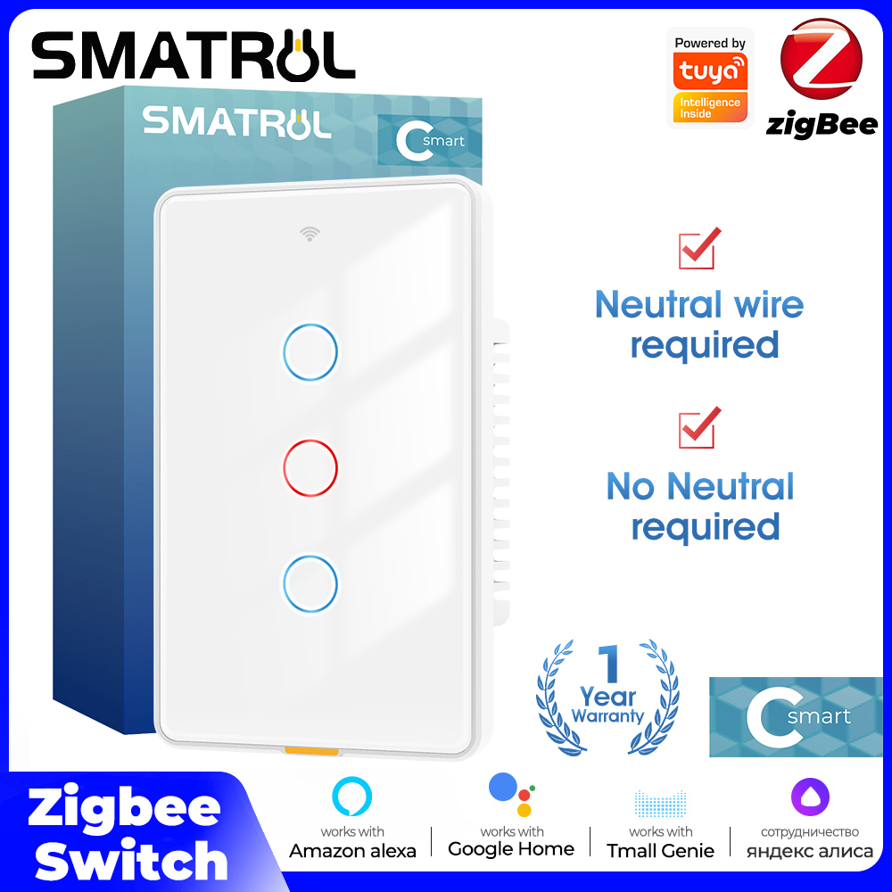 Smart Relay Tuya - Tuya Zigbee Smart Light Touch Switch