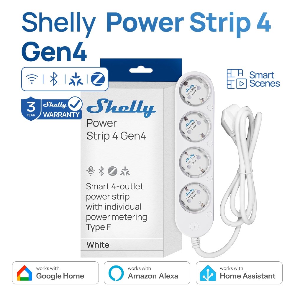 Shelly Plug - Shelly Power Strip 4 Gen4 Smart
