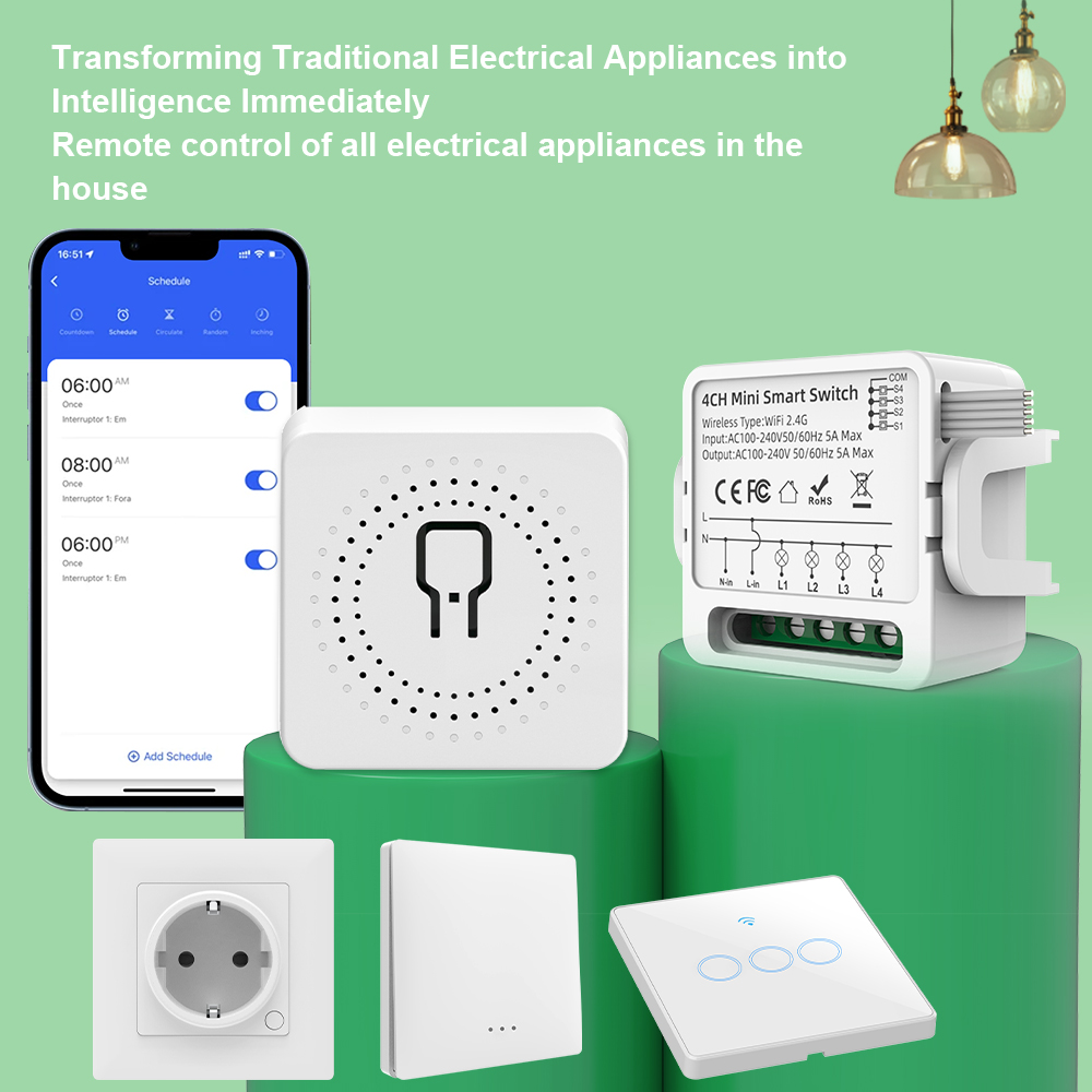 Tuya WiFi Smart Switch 1/2/3/4 - Smart Relay Tuya review and price