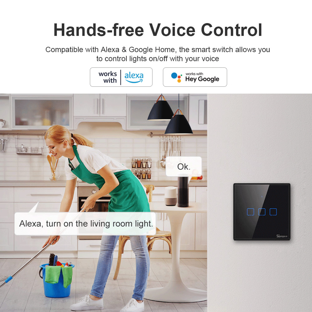 SONOFF T3EU Black WiFi Smart W - Sonoff Basic review and price