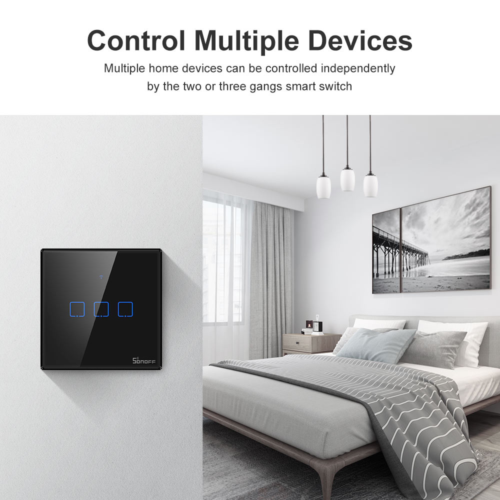 SONOFF T3EU Black WiFi Smart W - Sonoff Basic review and price