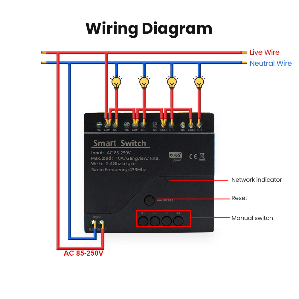 4CH WiFi Relay Module Tuya Sma - Tuya 4 Channel review and price