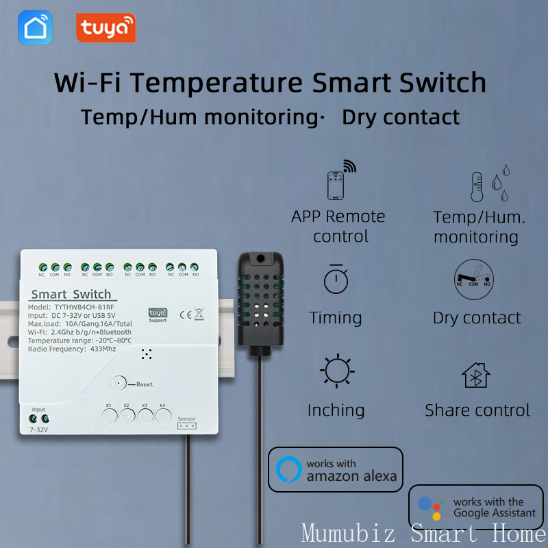 Tuya Smart 7-32V WiFi 4 Channe - Tuya 4 Channel review and price