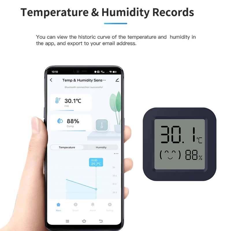 Mini Smart Thermometer Hygrome - Tuya Smart review and price