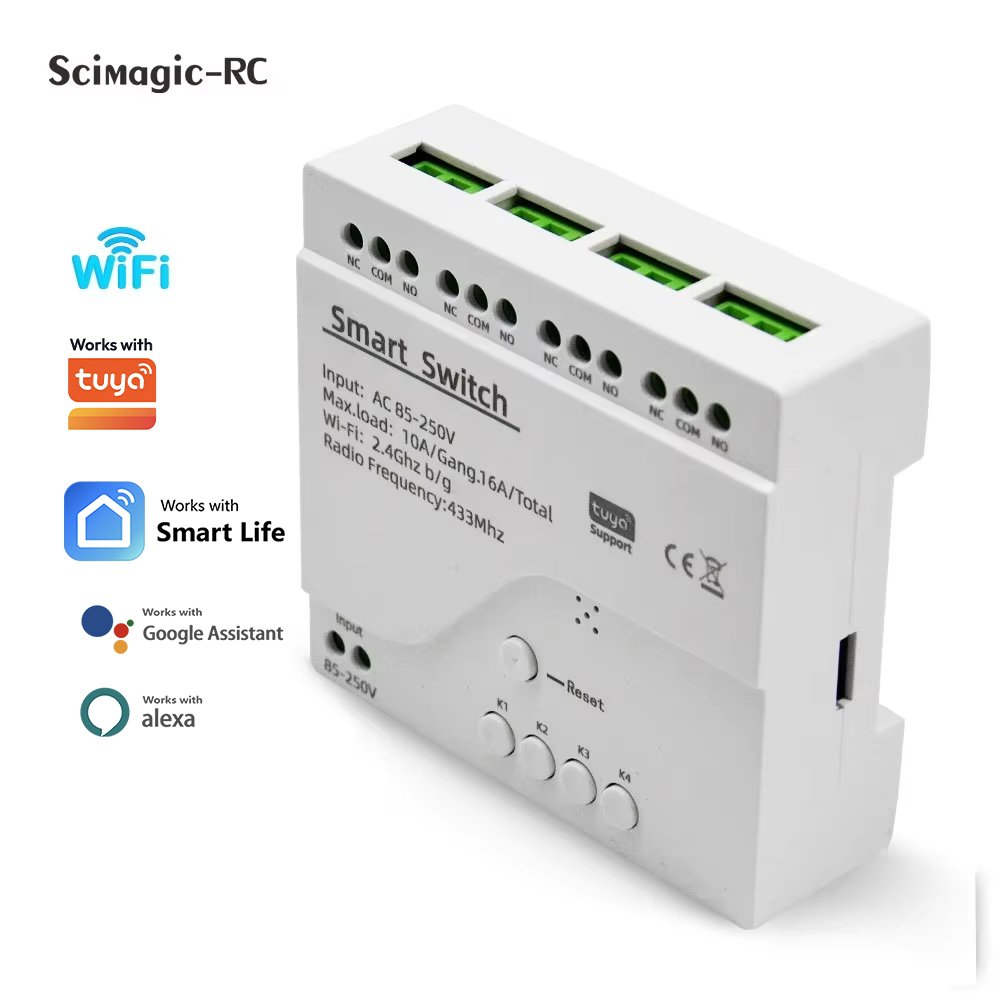 Smart Switch 4CH Relay Module  - Tuya 4 Channel review and price