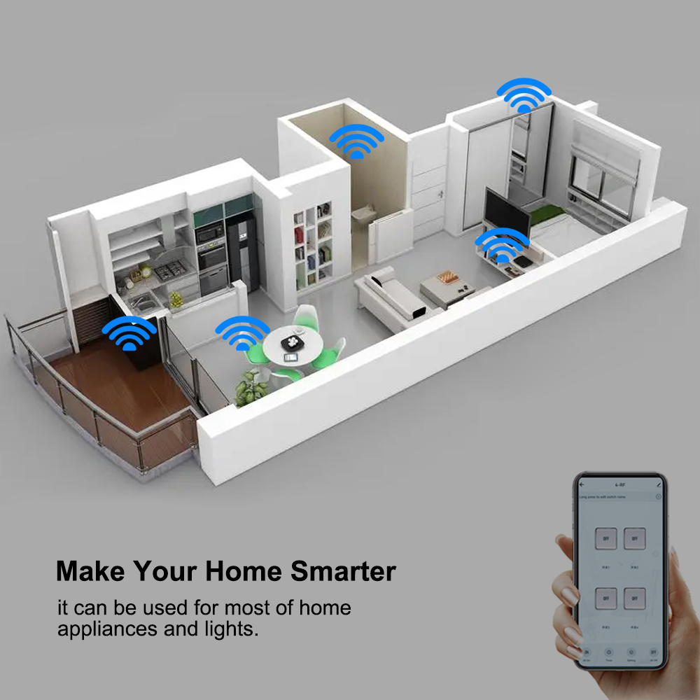 Smart Switch 4CH Relay Module  - Tuya 4 Channel review and price