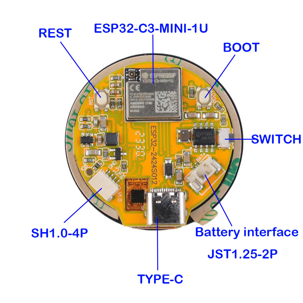 1.28 Inch ESP32 Display ESP32- - Smart Home Module Iot review and price