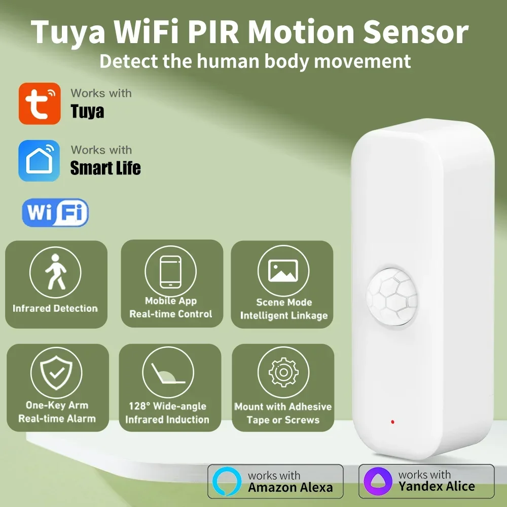 Tuya WiFI Motion Sensor PIR Sm - Home Assistant Tuya review and price